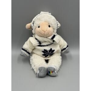 Noah's Ark Workshop White Lamb Sheep Plush 14” Stuffed Animal In Sweater READ